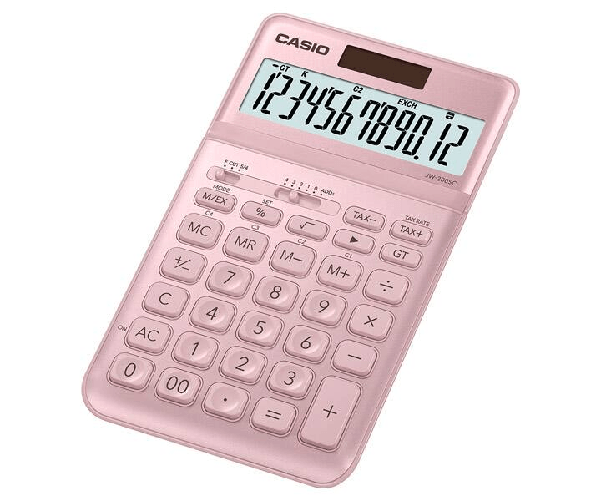 Casio-JW-200SC-Calculadora-de-Sobremesa---Pantalla-LCD-de-12-Digitos-Inclinacion-Ajustable---Alimentacion-Solar-y-Pilas-