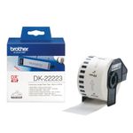 Brother NASTRO BROTHER DK-22223 ADESIVO Nero/Bianco 50mm x 30.48m X QL-500 QL-550 QL-1050 QL-1050N QL-570 QL-700 QL