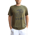 Fratelliditalia.org Maglia tshirt mezze maniche corte uomo girocollo verde militare army cotone