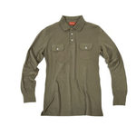 Fratelliditalia.org Polo maniche lunghe jersey bottoni uomo maglietta sportiva caccia