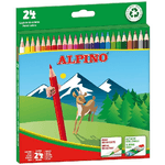 Alpino Pacchetto alpino di 24 matite di colori creativi - Mine da 3 mm - Resistente alla rottura - vassoio rimovibile