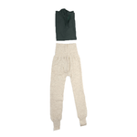 Fratelliditalia.org Completo intimo a.m. in lana due pezzi lupetto mezza zip e pantalone