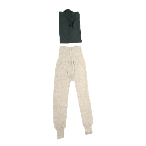 Fratelliditalia.org Completo intimo a.m. in lana due pezzi lupetto mezza zip e pantalone