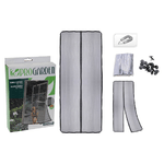 Progarden Zanzariera Progarden Magnetica 2 Pezzi Porte Fibra di Vetro Nero (50 x 220 cm)