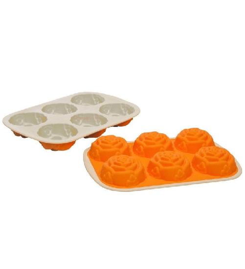 Tognana cupcakes stampo muffin arancione, cm 28x19 - in silicone 40 + 230 °