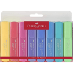 Faber Castell Faber-Castell Textliner 46 Pastel Pack de 8 Marcadores Fluorescentes - Punta Biselada