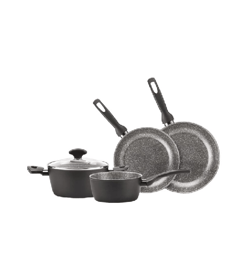 Moneta - Alluflon Moneta insieme batteria 5 pezzi adatta ad induzione