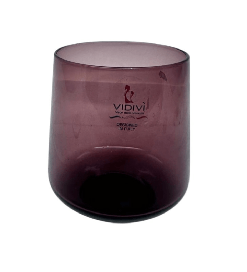Vidivì Vetrerie riunite ABC, set 6 bicchieri 35 cl, ametista