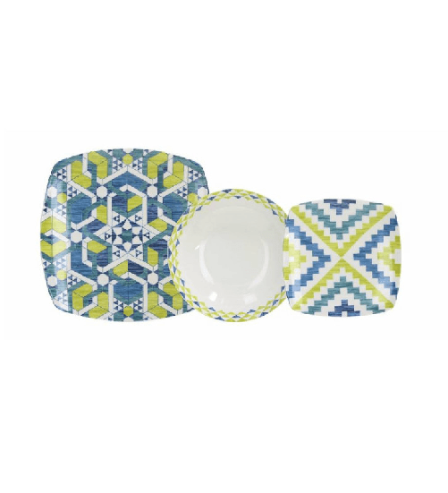 Tognana tulum, servizio 18 piatti in new bone china, qualità extra