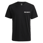 Fratelliditalia.org Maglia tshirt uomo security nera cotone mezze maniche girocollo puro cotone