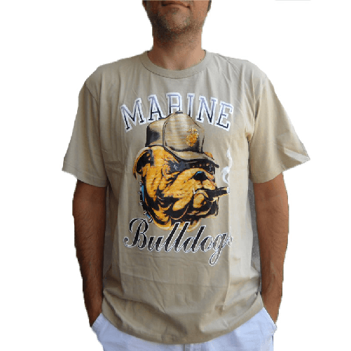 Fratelliditalia.org Tshirt maglia mezze maniche estiva uomo cane stampa sigaretta cotone girocollo