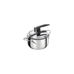 Bialetti Y0DVPP0225 pentola a pressione per piano cottura 5 L Nero, Acciaio inossidabile