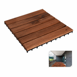 Progarden Piastrella ad Incastro Progarden Marrone Legno di acacia 9 Pezzi (30 x 30 cm)