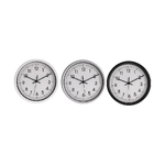 EDM Product Orologio da Parete EDM PVC ø 20 x 4 cm Ø 20 cm x 4 cm Nero Rotondo