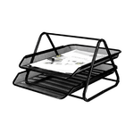 Q-Connect Vassoio portadocumenti Q-Connect gxa100 Nero Metallo Plastica 30 x 35 x 18,5 cm