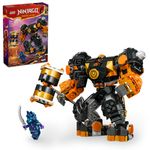 LEGO-NINJAGO-71806-Mech-Elemento-di-Terra-di-Cole-Giochi-per-Bambini-da-7--Action-Figure-Personalizzabile-con-2-Minifigure