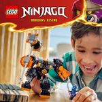 LEGO-NINJAGO-71806-Mech-Elemento-di-Terra-di-Cole-Giochi-per-Bambini-da-7--Action-Figure-Personalizzabile-con-2-Minifigure