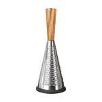 BigBuy Cooking Grattugia Rotondo 3 facce Acciaio inossidabile (25,2 x 11 cm)