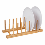 BigBuy Cooking Portapiatti Naturale Bambù 34 x 12,5 x 12 cm