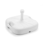 TrAdE Shop Traesio  Base Supporto Per Ombrellone Giardino Esterno Quadrata Bianca Resistente Maniglia 030909 -