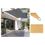 TrAdE Shop Traesio  Tenda Vela Ombreggiante Parasole Da Esterno Terrazze Giardino Patio Rettangolare 4 X 5 Mt -