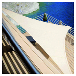 TrAdE Shop Traesio  Tenda Vela Ombreggiante Parasole Da Esterno Terrazze Giardino Triangolare 5x5x5mt 6625034 -