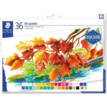 Staedtler pastelli al oleo 2420 pacchetto di 36 cere morbide - resistenza di rottura - estremamente luminosa - colori or