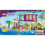 LEGO Friends 41709 Casa delle Vacanze sulla Spiaggia, con Piscina e Mini Bamboline Mia