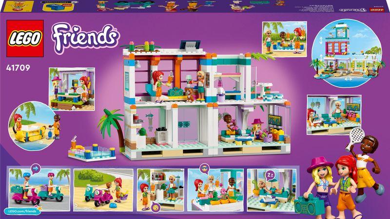 LEGO-Friends-41709-Casa-delle-Vacanze-sulla-Spiaggia-con-Piscina-e-Mini-Bamboline-Mia-Costruzioni-per-Bambini-di-7--Anni