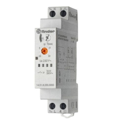 FINDER Relè luce scala 4 funzioni din 220v finder serie 14 multifunzione