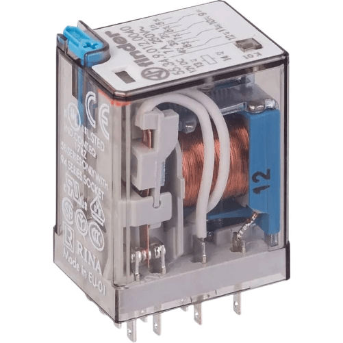 Finder serie 55 relè ad innesto su zoccolo con 4 contatti 7a uso industriale