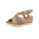 INBLU SCARPE SANDALO SANDALI ZEPPA DONNA INBLU FK000008 FK08 BEIGE ORIGINALE PE 2025