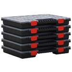 VidaXL Scatole di Assortimento 5 pz 40x30x5 cm in Polipropilene