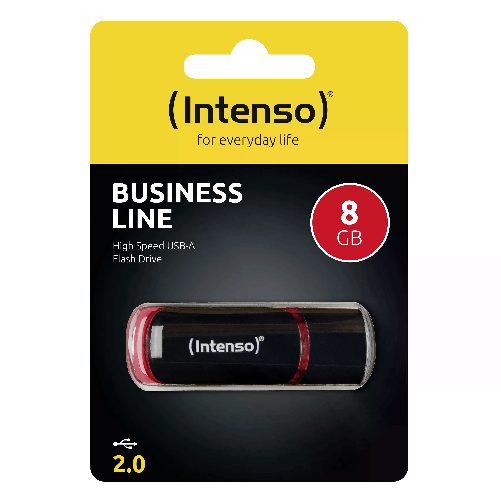 Intenso 8GB USB2.0 unità flash USB USB tipo A 2.0 Nero Rosso