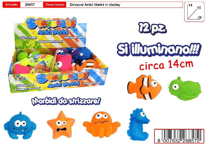Senza marca DISPLAY AMICI MARINI (12PZ) 26857