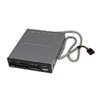 StarTech.com Lettore per schede di memoria multimediali USB 2.0 22 in 1 alloggiamento frontale 3,5'' - colore nero
