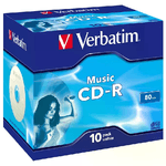Verbatim cdr Music Live-it Color 80 Cf.10