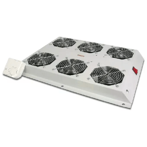 Digitus-Kit-6-Ventole-Con-Termostato-Colore-Grigio-Chiaro-per-Armadi-Linea-Server--Dn-19-Fan-6-1000-N-