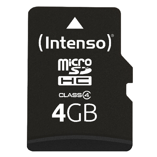 Intenso microsdhc 4gb classe 4 resistente a urti temperatura raggi x 20mb/s