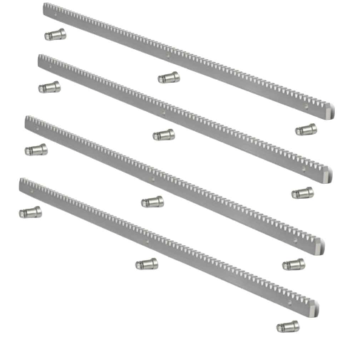 DIMELITALIA  Cremagliera acciaio zincato 30x12 modulo 1 metro cancello scorrevole con bulloni *** numero pezzi