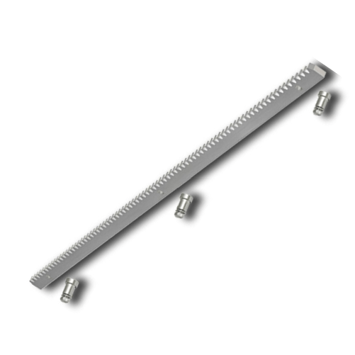 DIMELITALIA  Barra cremagliera acciaio zincato 30x12 1 metro cancello scorrevole e bulloni *** numero pezzi 1