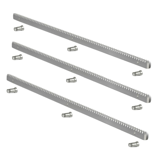 DIMELITALIA  Cremagliera acciaio zincato 30x12 modulo 1 metro cancello scorrevole con bulloni *** numero pezzi