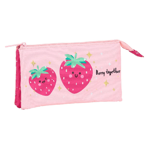 BlackFit8 Portaoggetti Triplo Berry Brillant BlackFit8 Berry brilliant Rosa 22 x 12 x 3 cm