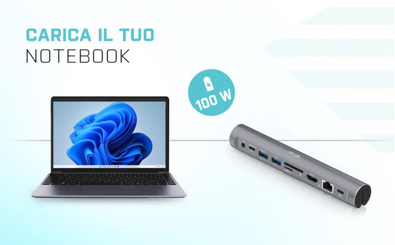 I-tec-Metal-Cooling-Pad-per-Notebook-fino-a-15.6”-con-Usb-c-Docking-Station-Power-Delivery-100W