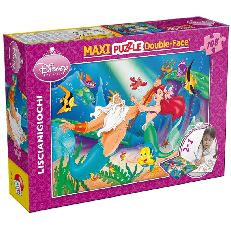 PUZZLE-DF-SUPERMAXI-108-LITTLE-MERMAID-LISCIANI