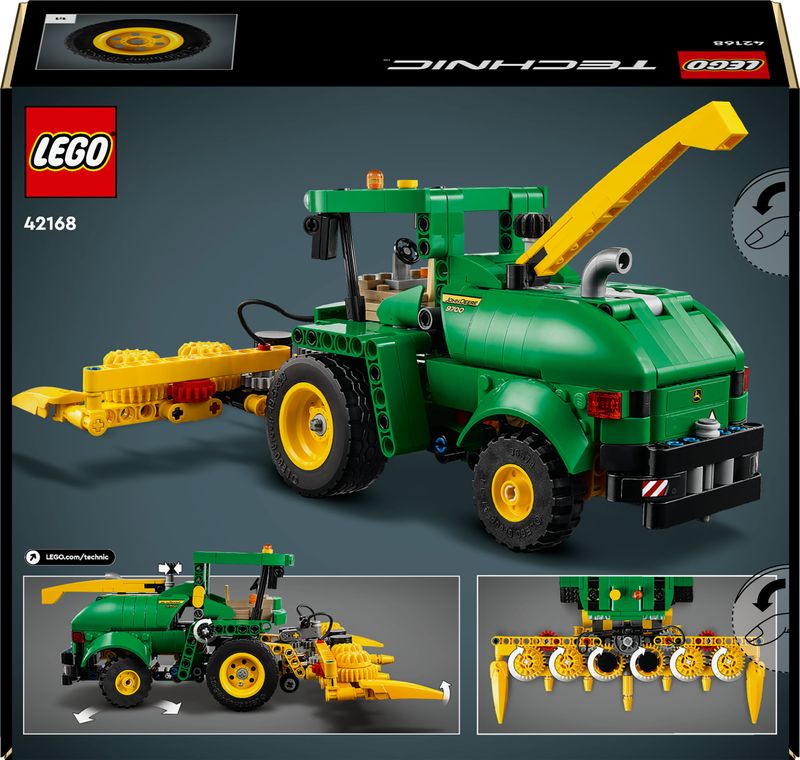 LEGO-Technic-42168-John-Deere-9700-Forage-Harvester-Trattore-Giocattolo-per-Bambini-9--Anni-Veicolo-Mietitrebbia-Funzionante