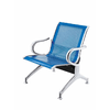 Panca-per-sala-attesa-ufficio-studio-in-acciaio-a-1-posto---colore-blu