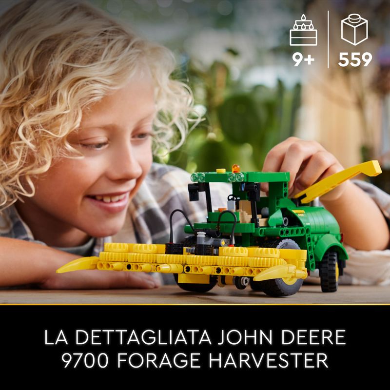 LEGO-Technic-42168-John-Deere-9700-Forage-Harvester-Trattore-Giocattolo-per-Bambini-9--Anni-Veicolo-Mietitrebbia-Funzionante