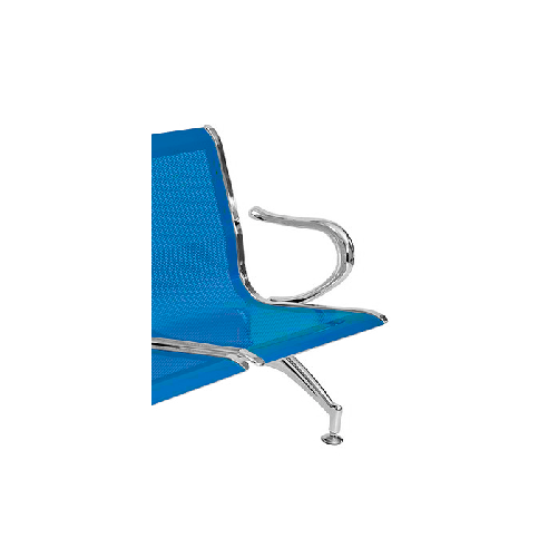 Panca-per-sala-attesa-ufficio-studio-in-acciaio-a-2-posti---colore-blu