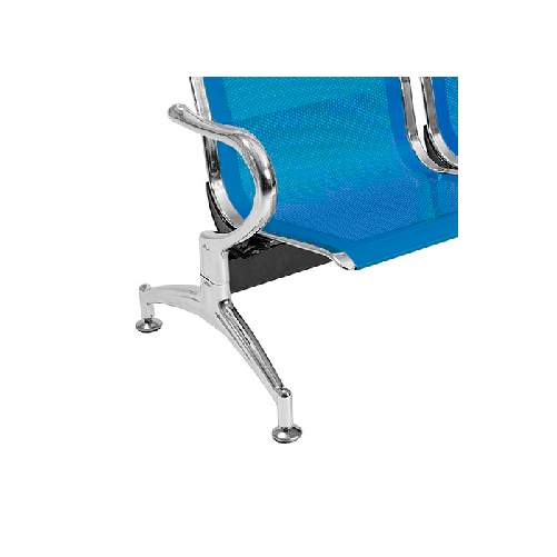 Panca-per-sala-attesa-ufficio-studio-in-acciaio-a-2-posti---colore-blu